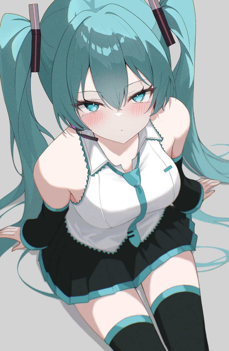 This is a pixiv picture whose title is まったりミクさん.