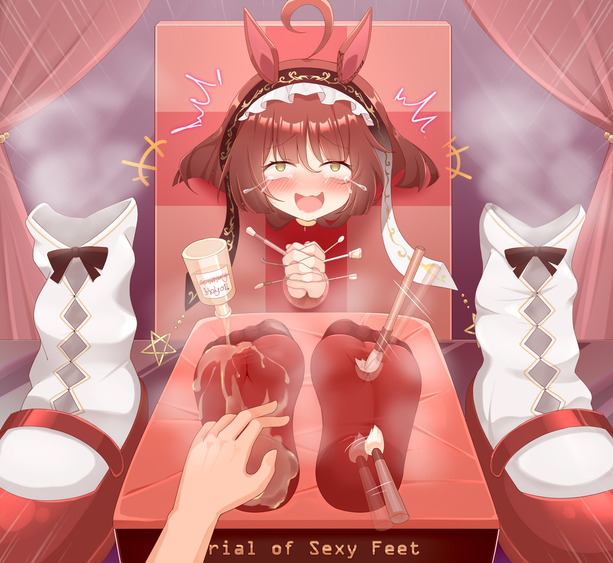 This is a pixiv picture whose title is 臭脚修女的净化仪式.