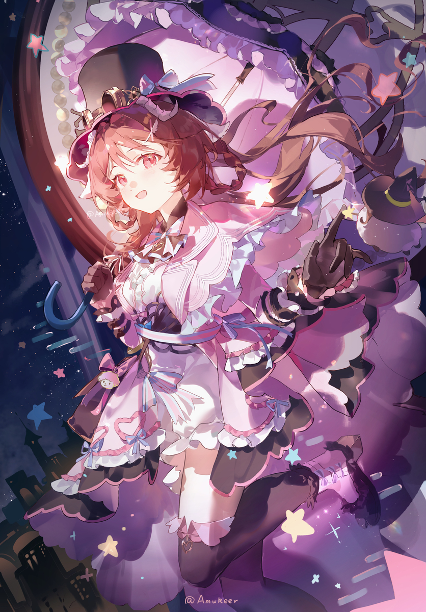 This is a pixiv picture whose title is 棉绒小魔女⭐.