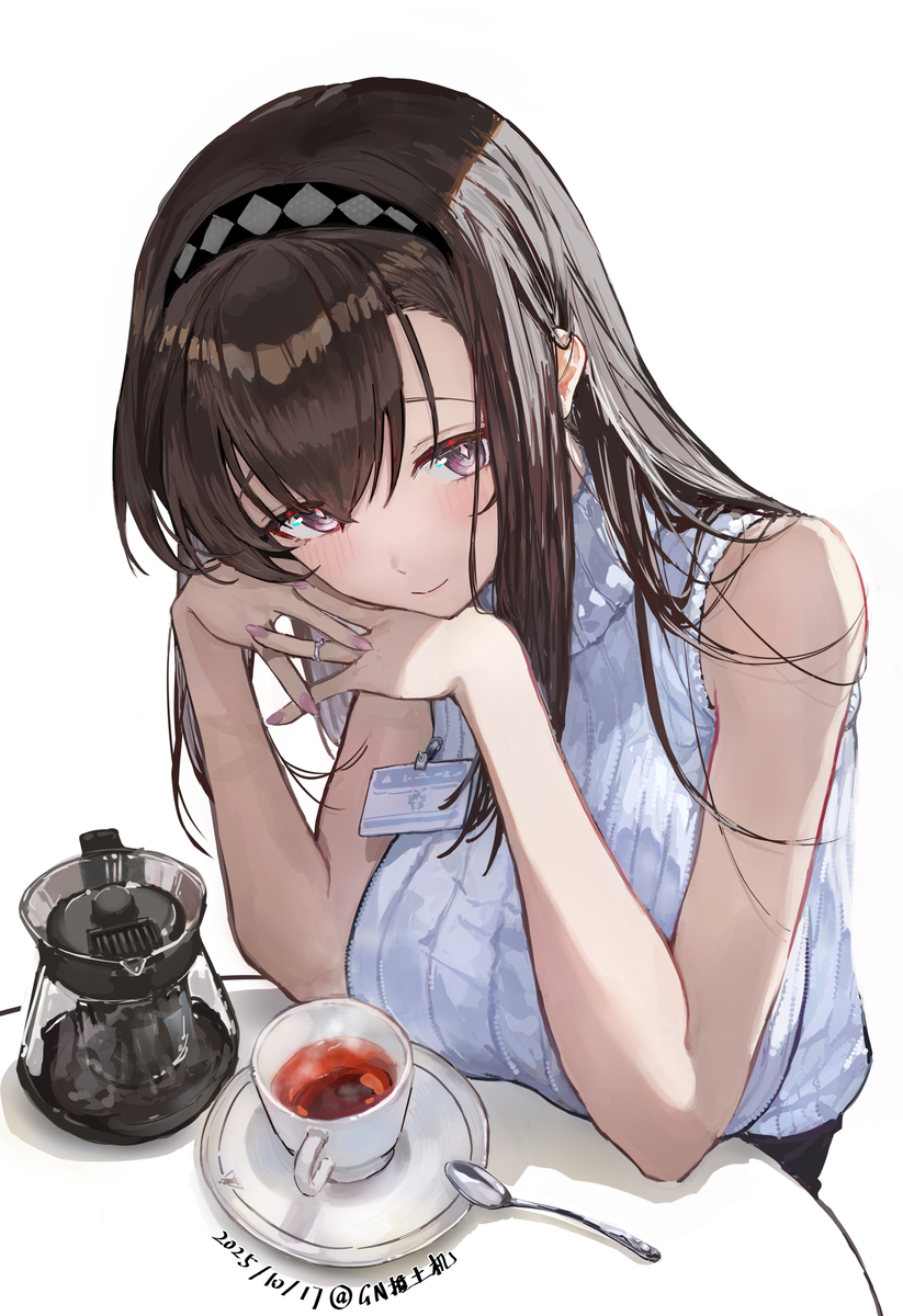 This is a pixiv picture whose title is 普尔茶.