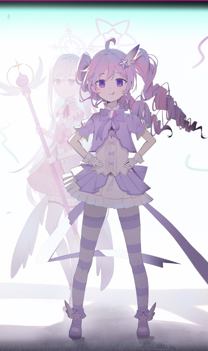 This is a pixiv picture whose title is 魔法少女.