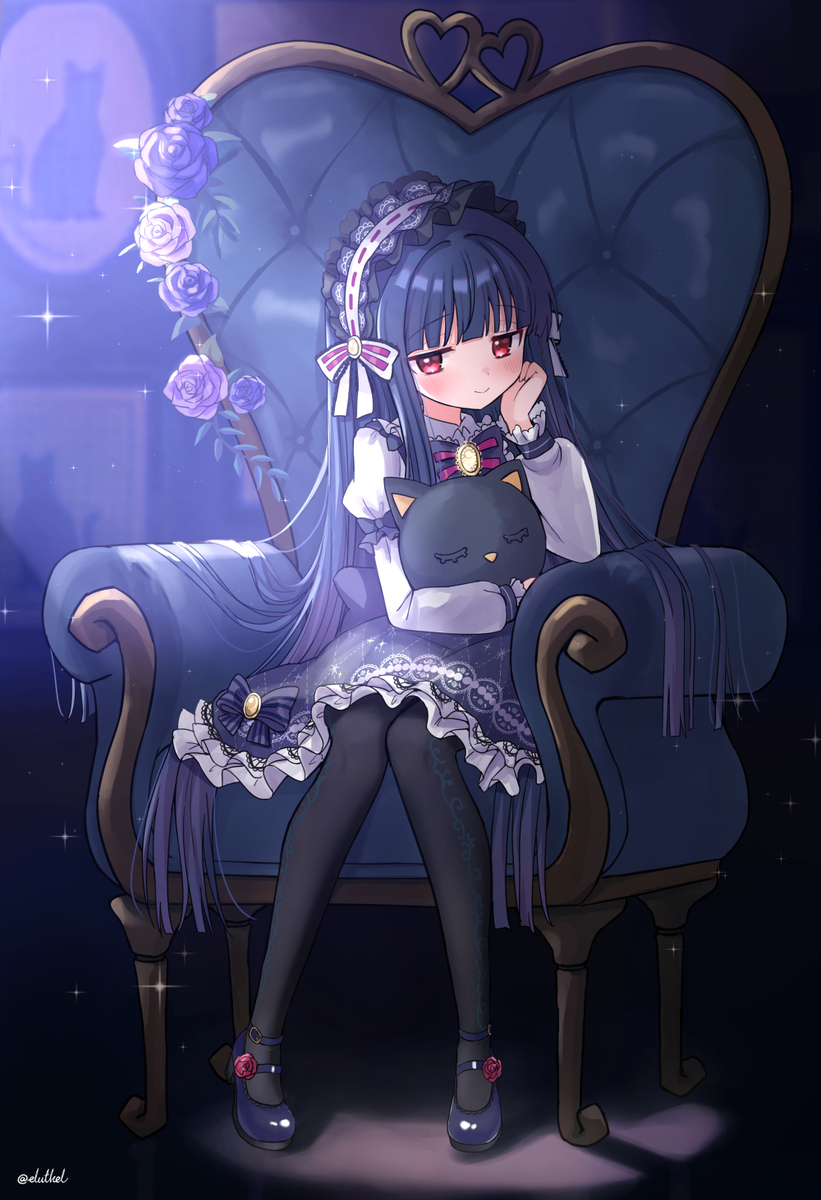 This is a pixiv picture whose title is ひみつの小夜曲.