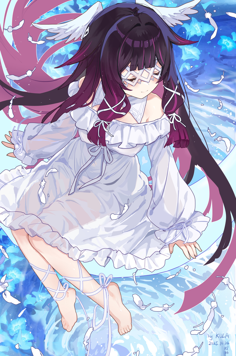 This is a pixiv picture whose title is 少女🪽🎀.