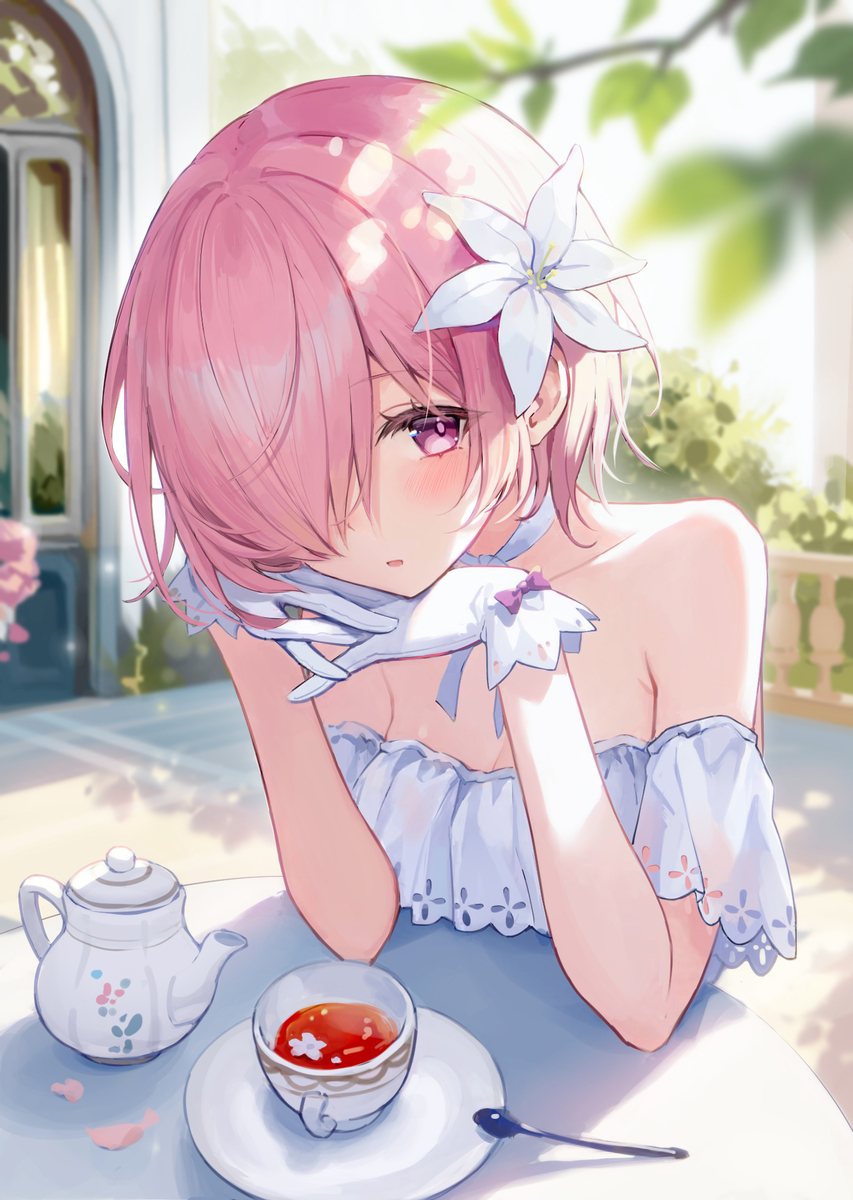 This is a pixiv picture whose title is 玛修.