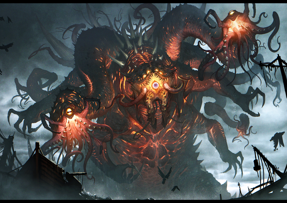 This is a pixiv picture whose title is 大海よりの破壊者.