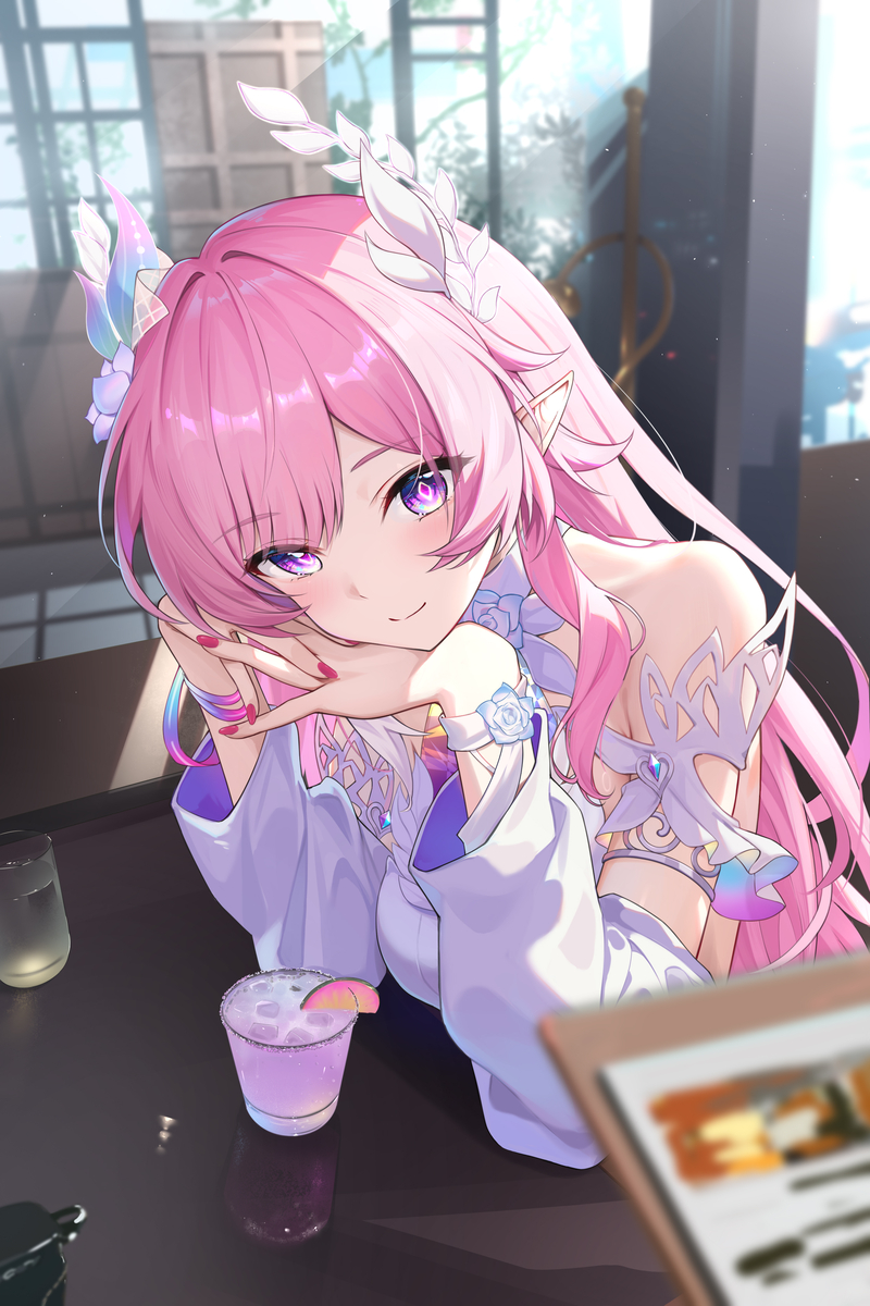 This is a pixiv picture whose title is 絵画の練習課題.