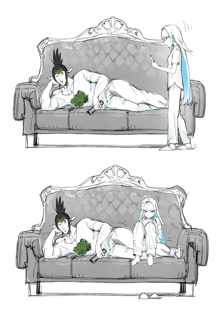 This is a pixiv picture whose title is 定位置.