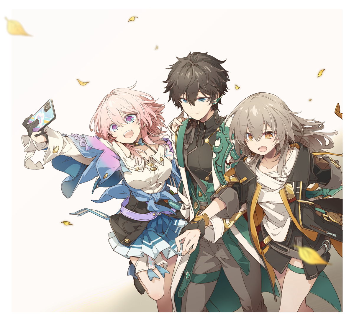 This is a pixiv picture whose title is HSR開拓者組＋αログ①.