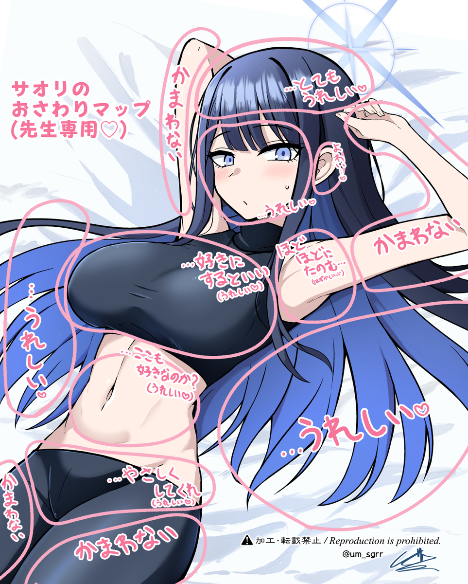 This is a pixiv picture whose title is サオリのおさわりマップ.