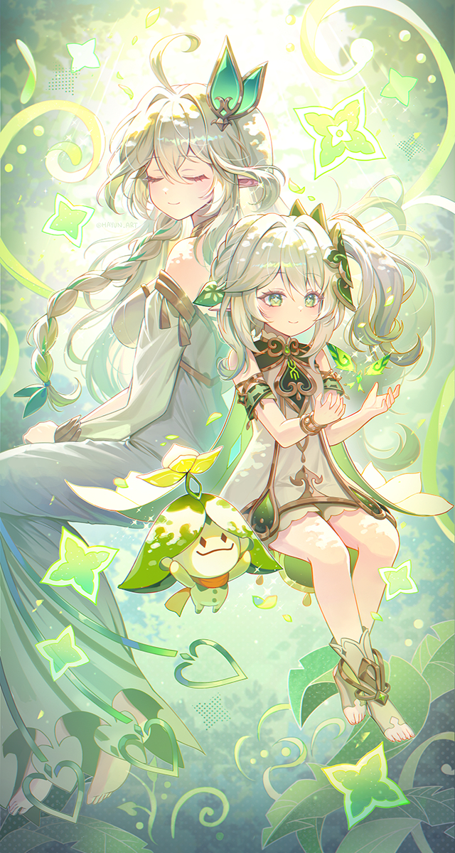 This is a pixiv picture whose title is ナヒーダちゃんお誕生日おめでとう💚.