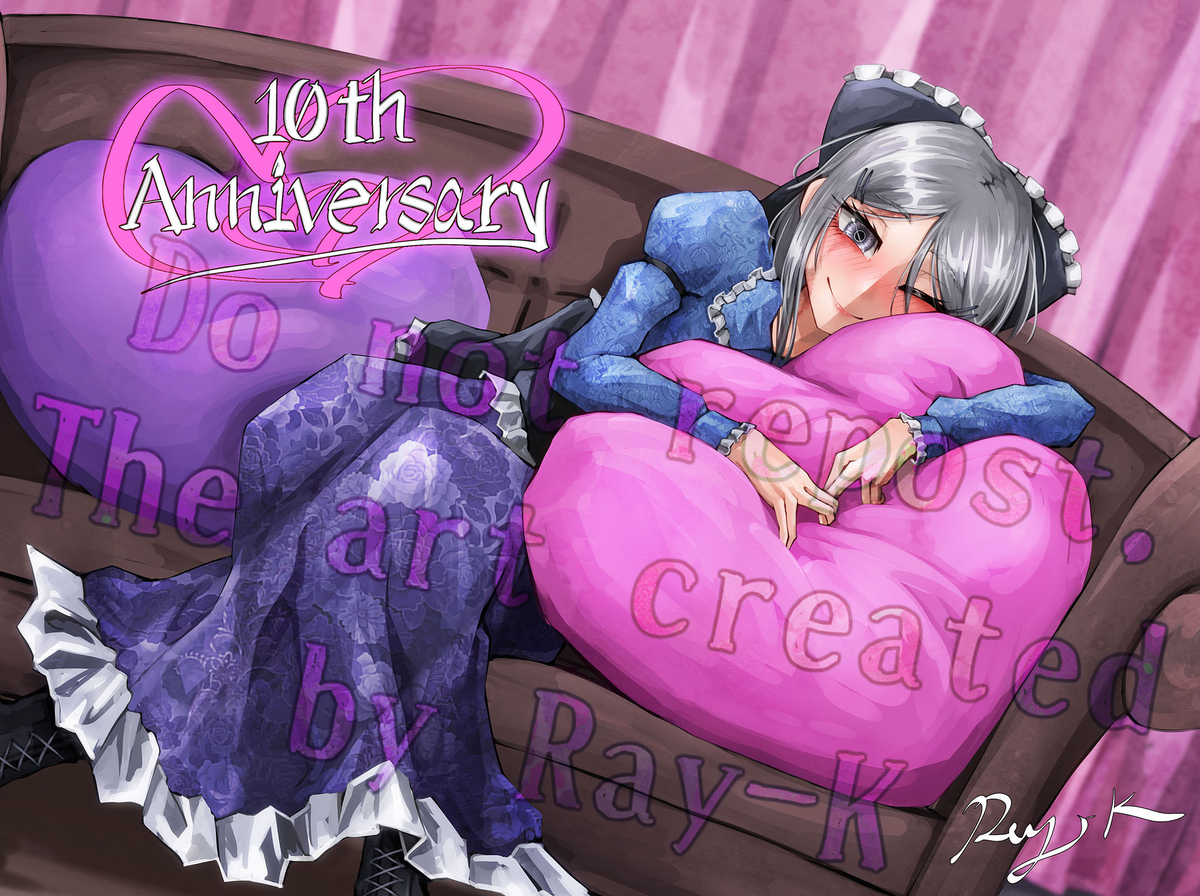 This is a pixiv picture whose title is 10周年.