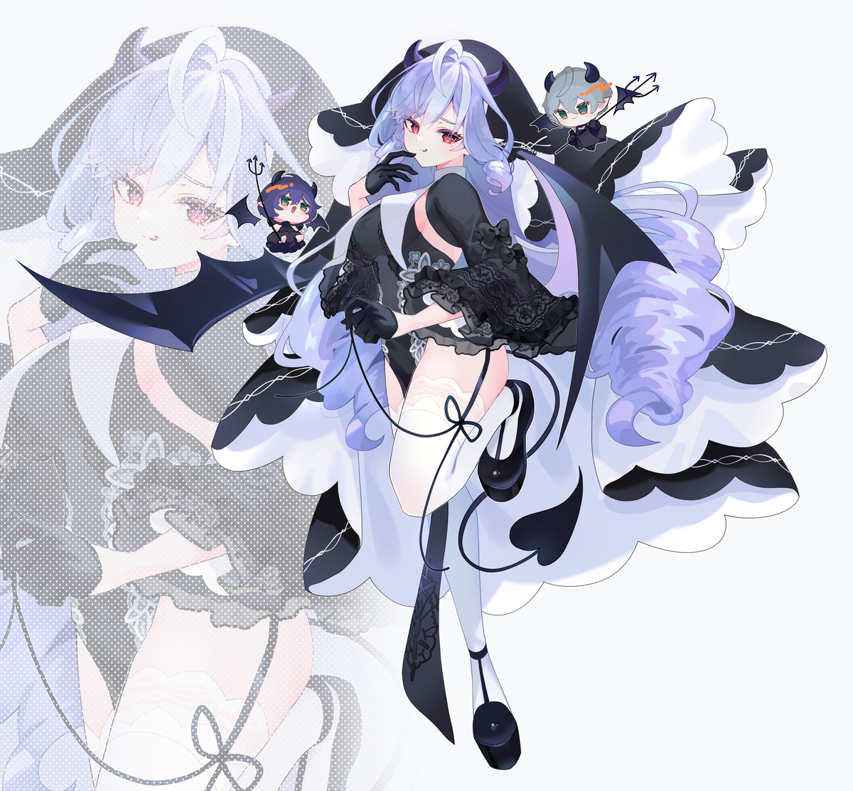 This is a pixiv picture whose title is 悪魔シスターなビビアンちゃん.