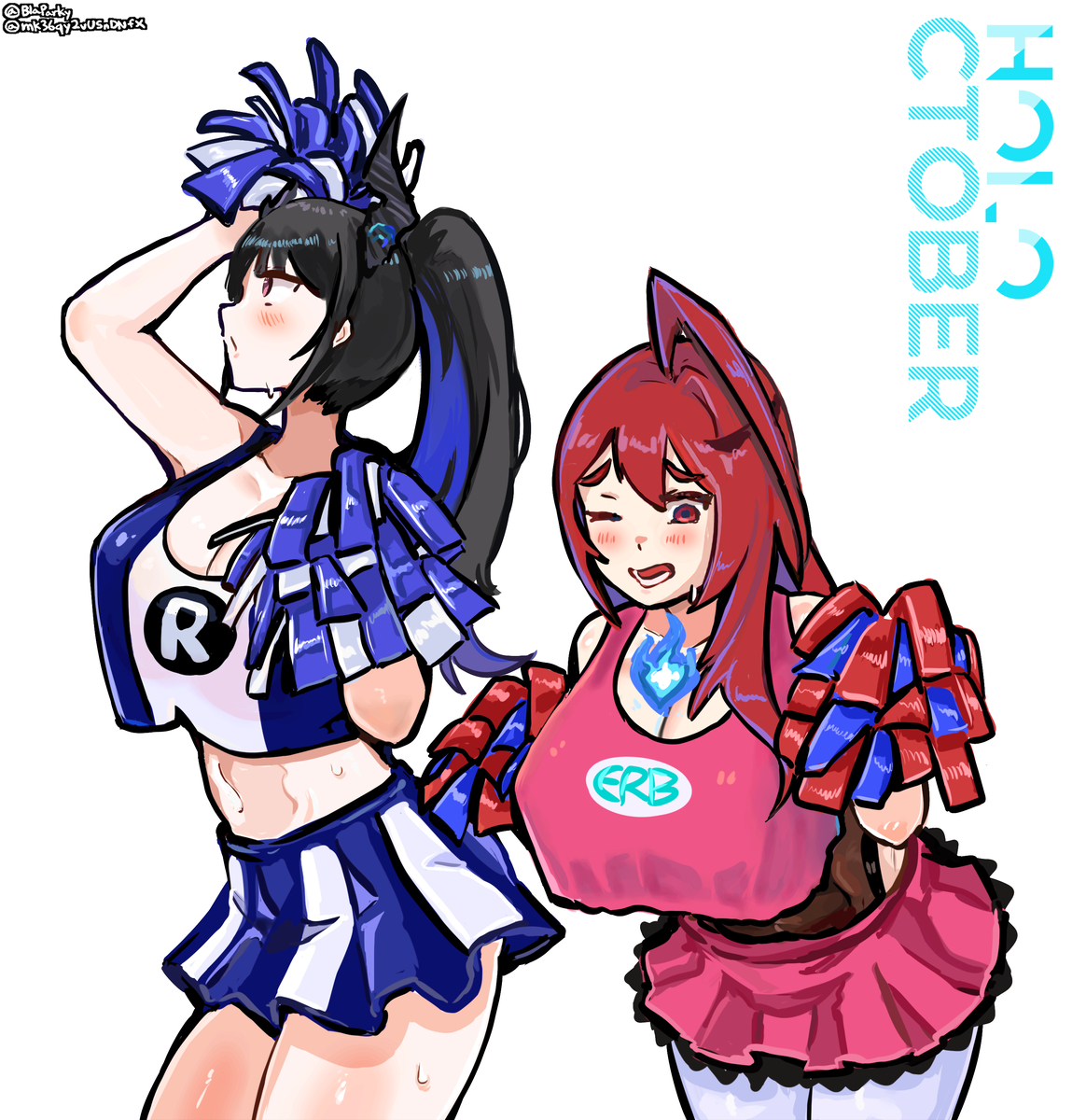 This is a pixiv picture whose title is Holoctober Day 27: Cheerleader.