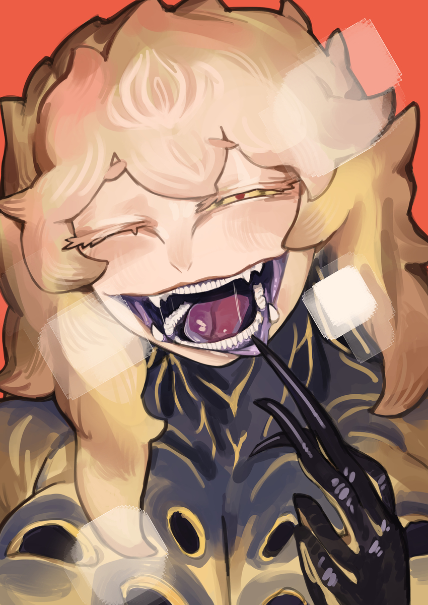 This is a pixiv picture whose title is 爱笑的女孩子运气不会太差哦（最后对咩咩子掏心掏肺.