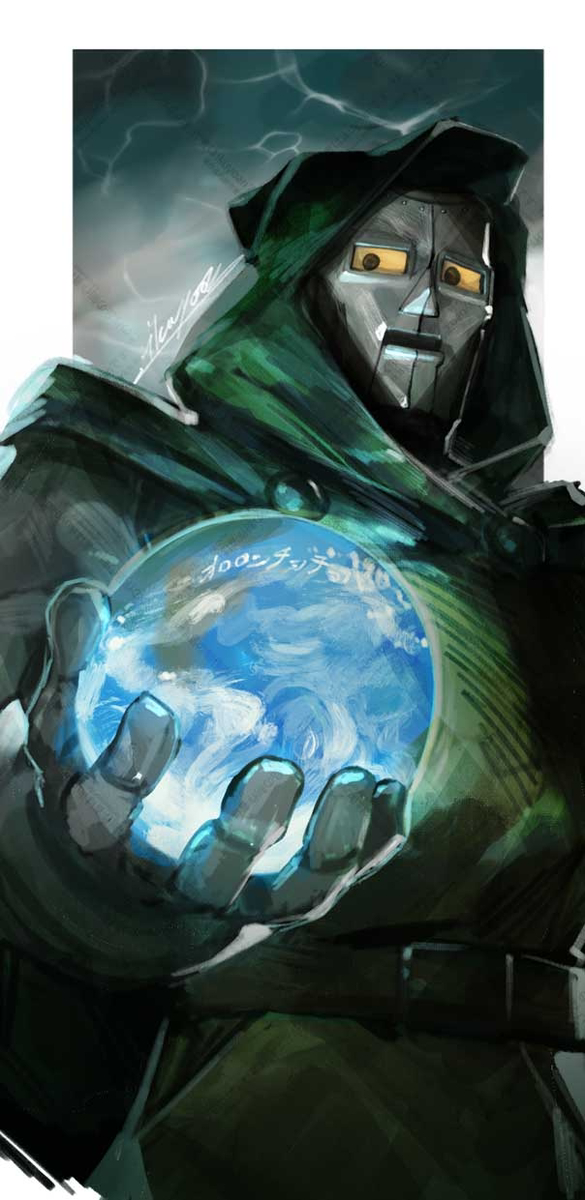 This is a pixiv picture whose title is 悪魔博士.