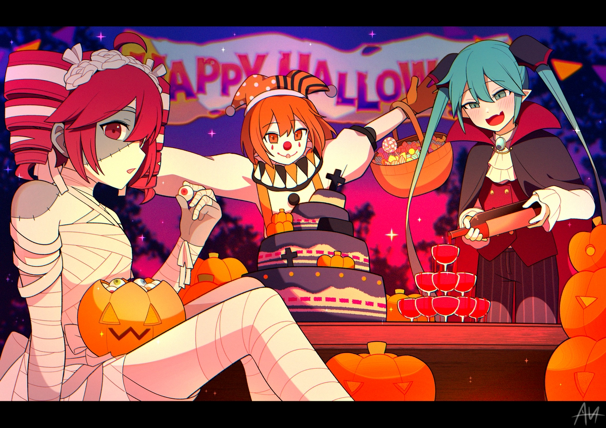 This is a pixiv picture whose title is Halloween party!!.