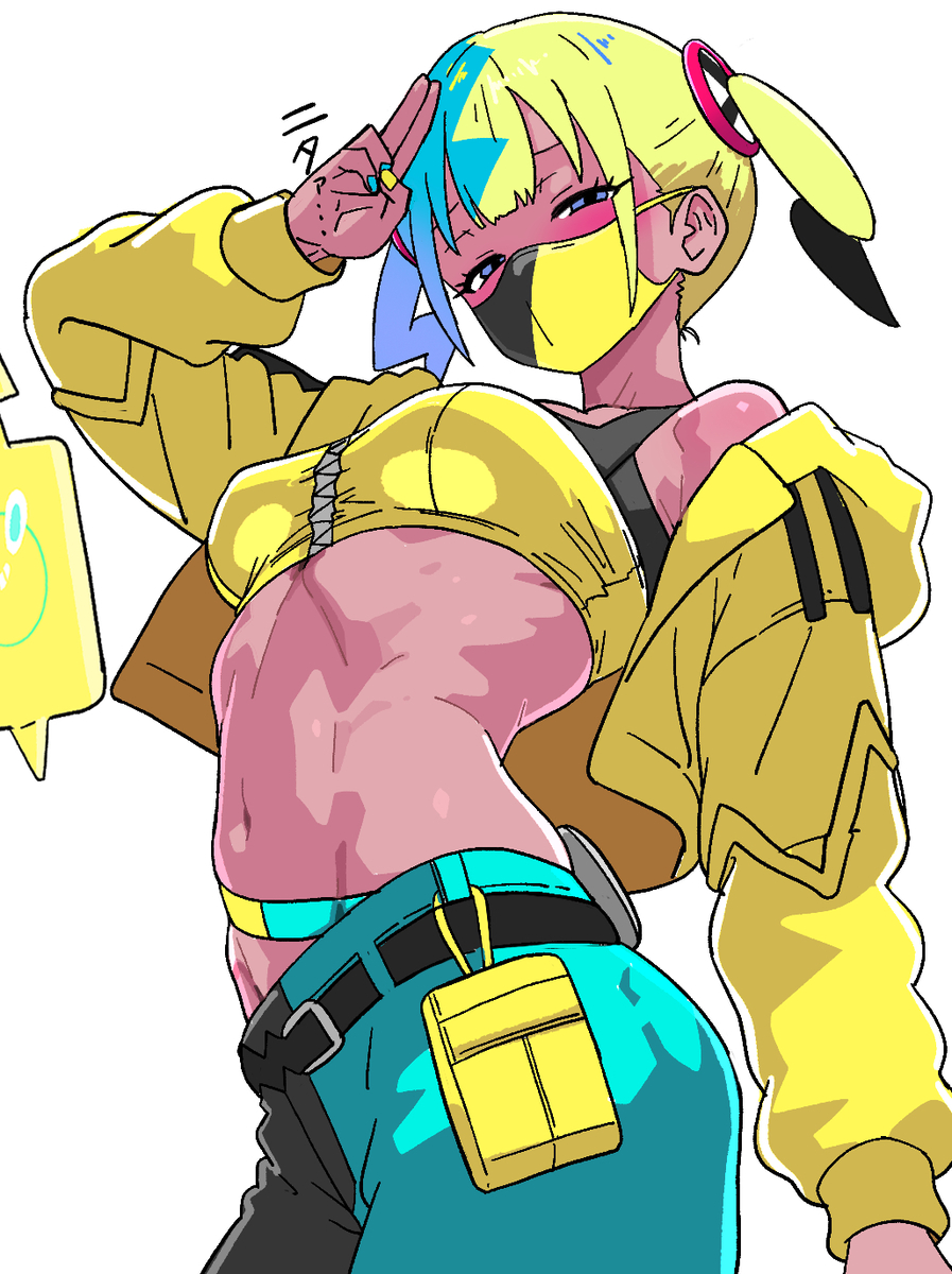 This is a pixiv picture whose title is カナリィちゃんの引き締まったお腹　その２.