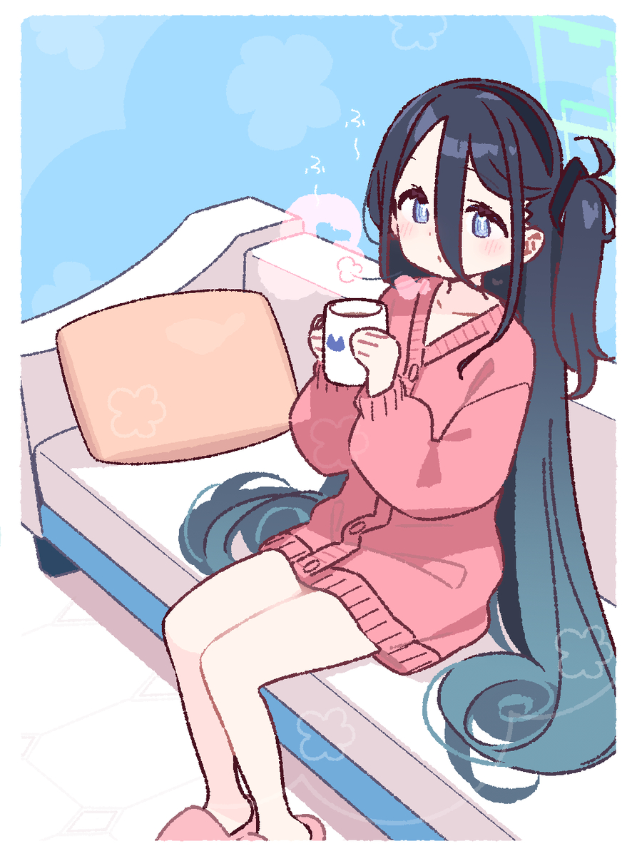 This is a pixiv picture whose title is ふーふーするアリスちゃん☕.