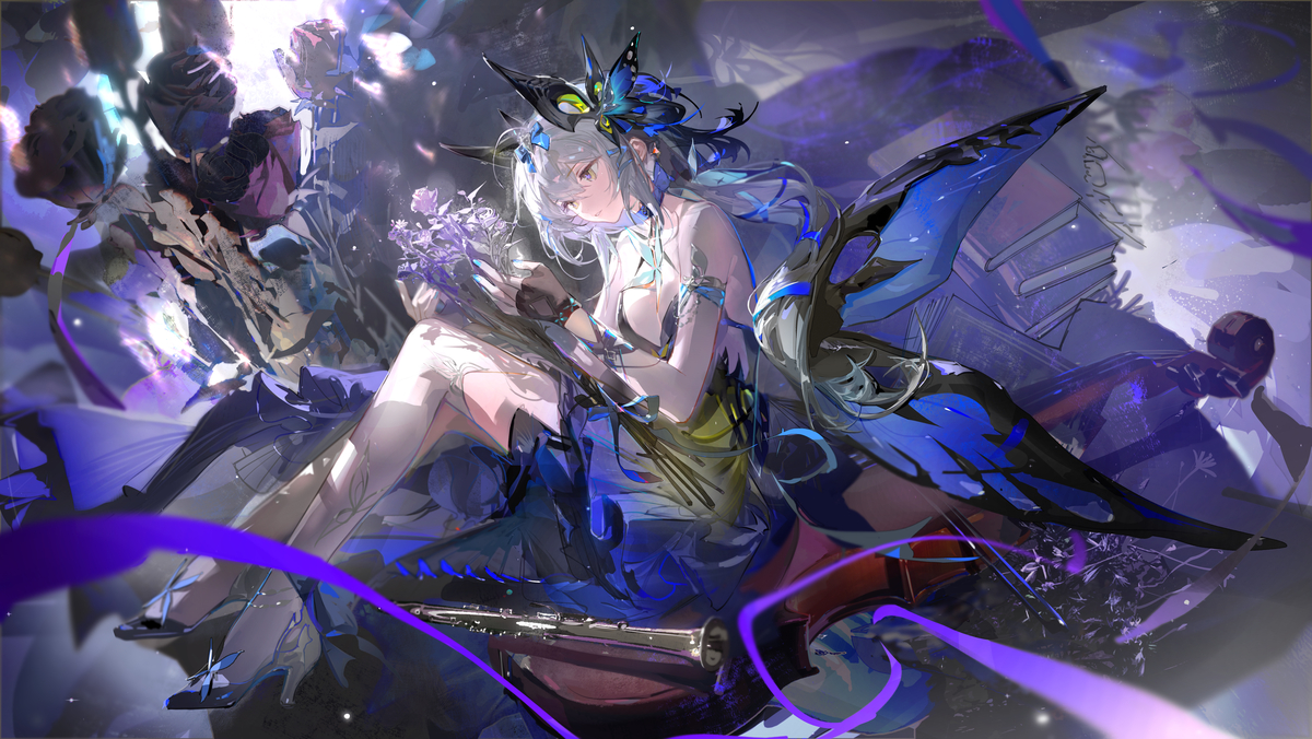 This is a pixiv picture whose title is 干花·永不凋零的回忆.