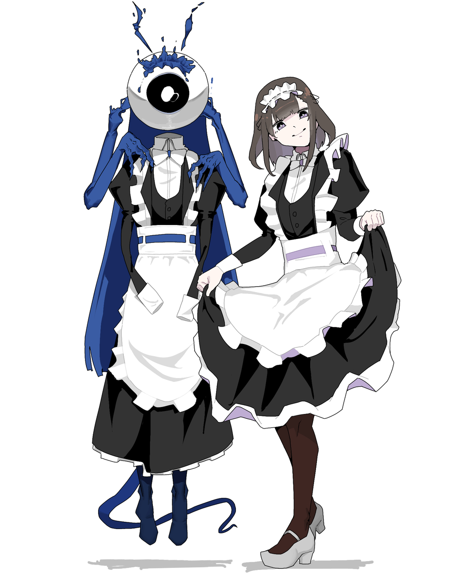 This is a pixiv picture whose title is メイドナイツ.