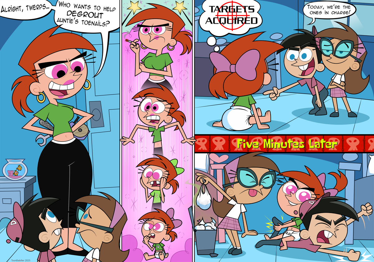 This is a pixiv picture whose title is Auntie Vicky Comic.