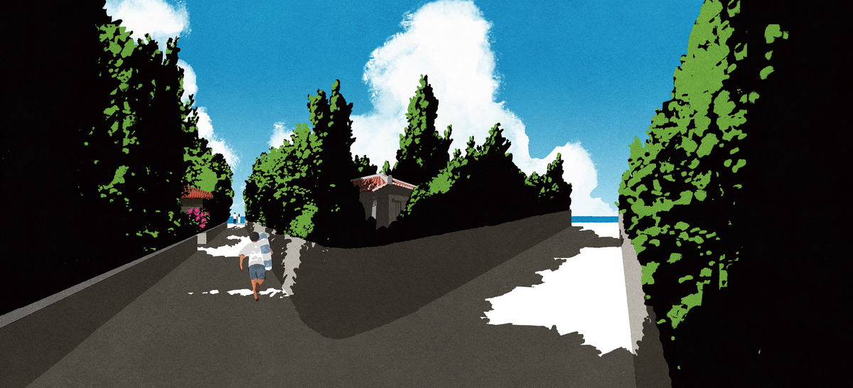 This is a pixiv picture whose title is 『ハレーション』装画.