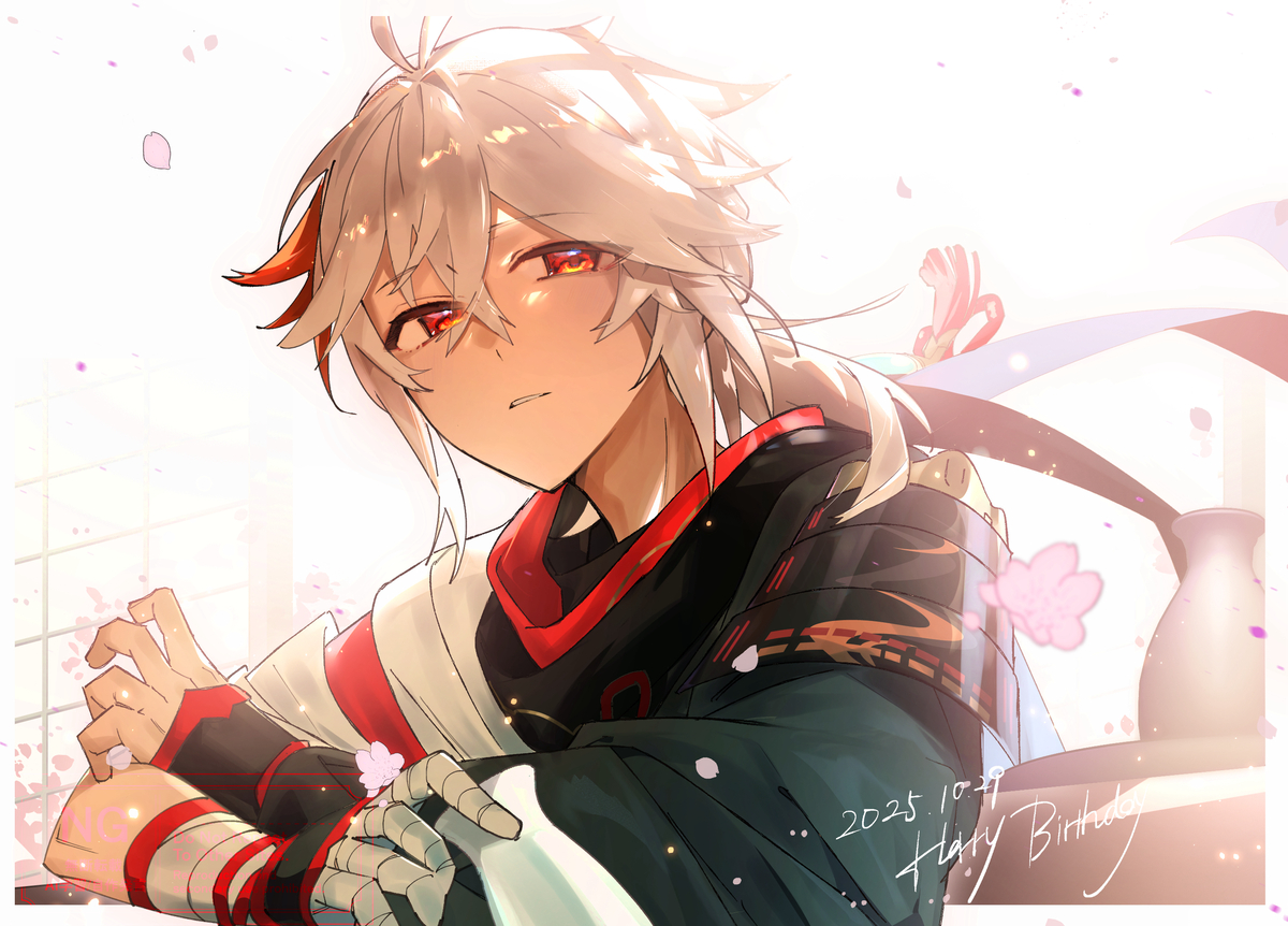 This is a pixiv picture whose title is 楓原万葉生誕祭2025.