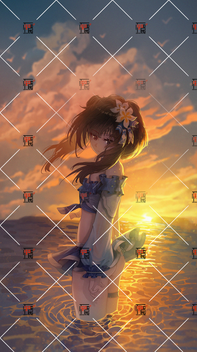 This is a pixiv picture whose title is 良爷：要晚上了还不上岸，屁股痒了是吧！【稿件】.