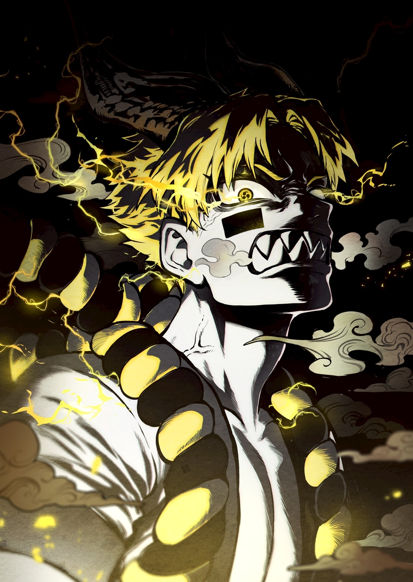 This is a pixiv picture whose title is 雷人.