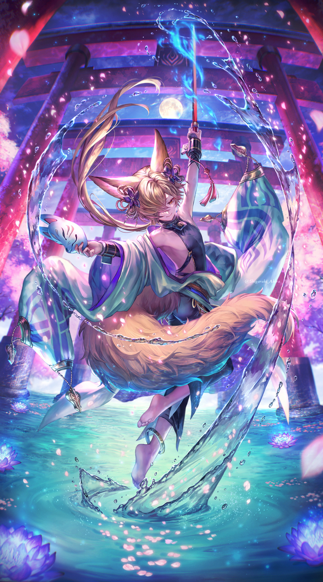 This is a pixiv picture whose title is 玖.