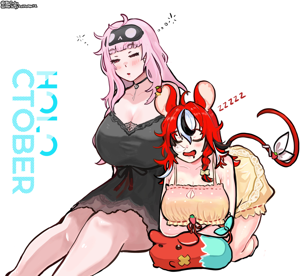 This is a pixiv picture whose title is Holoctober Day 29: Sleep.