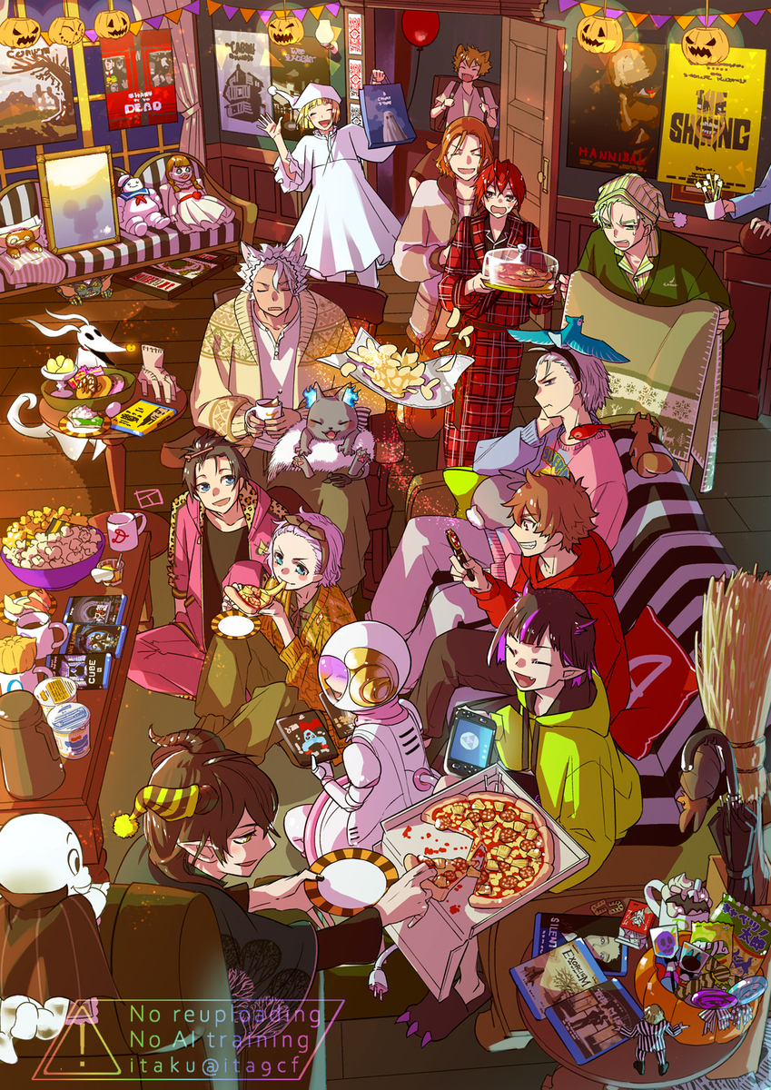 This is a pixiv picture whose title is ハッピーハロウィン交信調査.