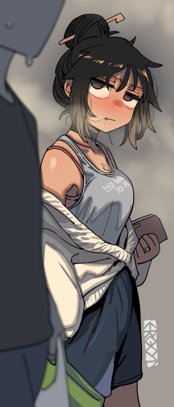 This is a pixiv picture whose title is your doggy.