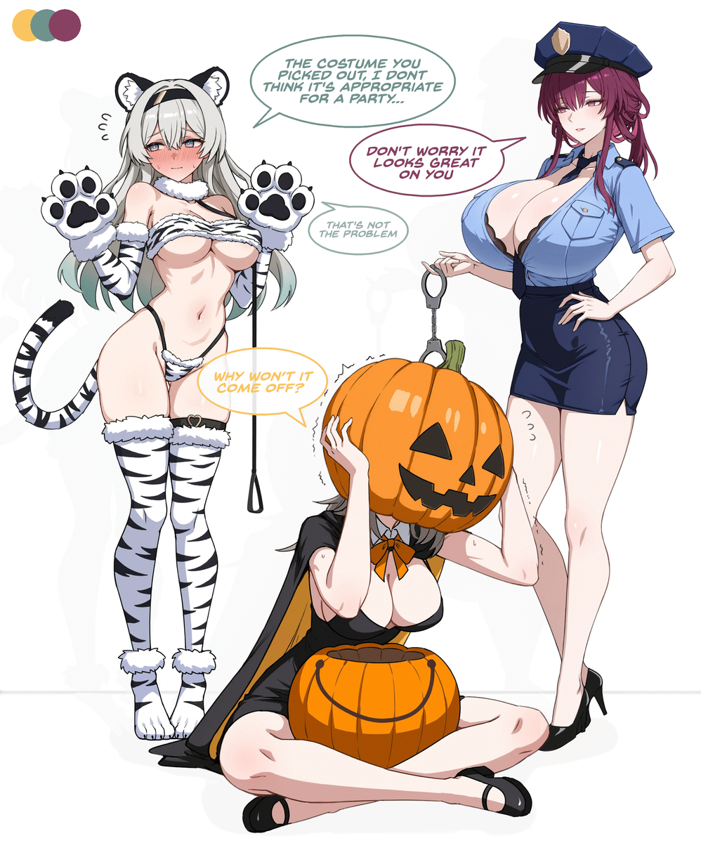 This is a pixiv picture whose title is Stellaron Halloween Party.