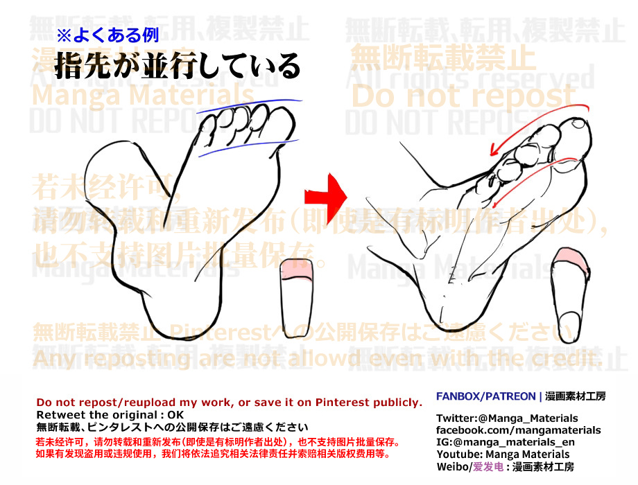 This is a pixiv picture whose title is 個人メモ：足の指.