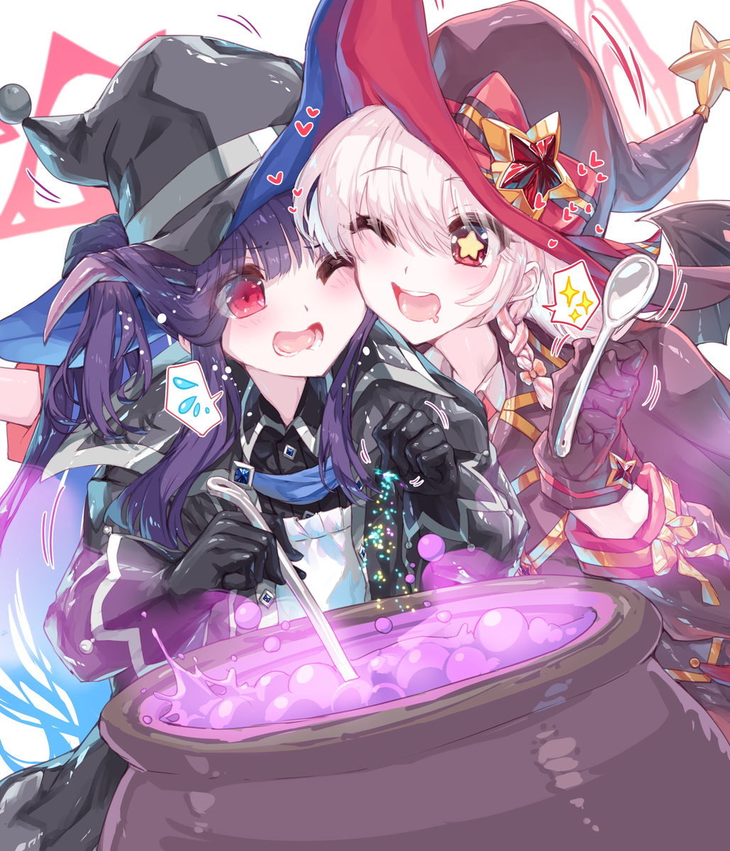 This is a pixiv picture whose title is ハロウィンの魔女♥️フウハル♥️.