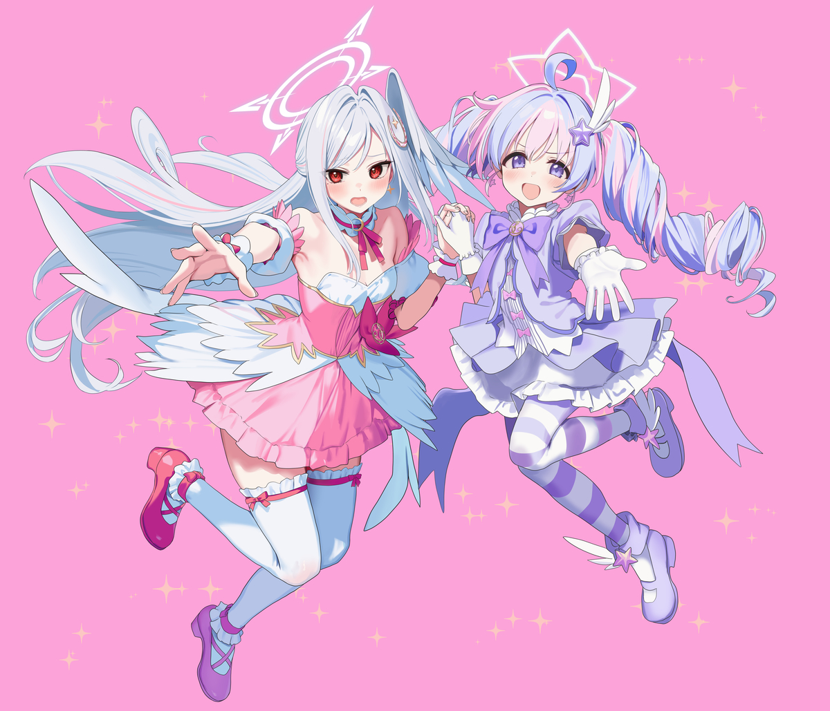 This is a pixiv picture whose title is 魔法少女ヘヴィキャリバ.