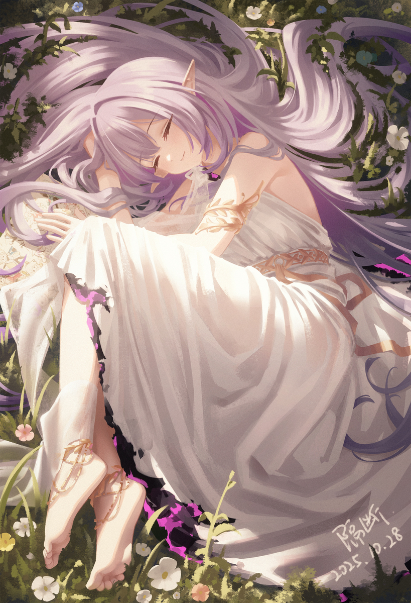 This is a pixiv picture whose title is 安眠.