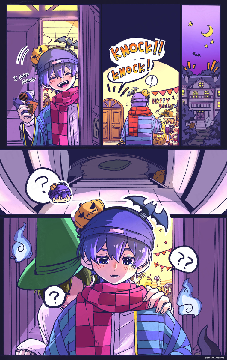 This is a pixiv picture whose title is 背後のゴーストさんにご注意を.