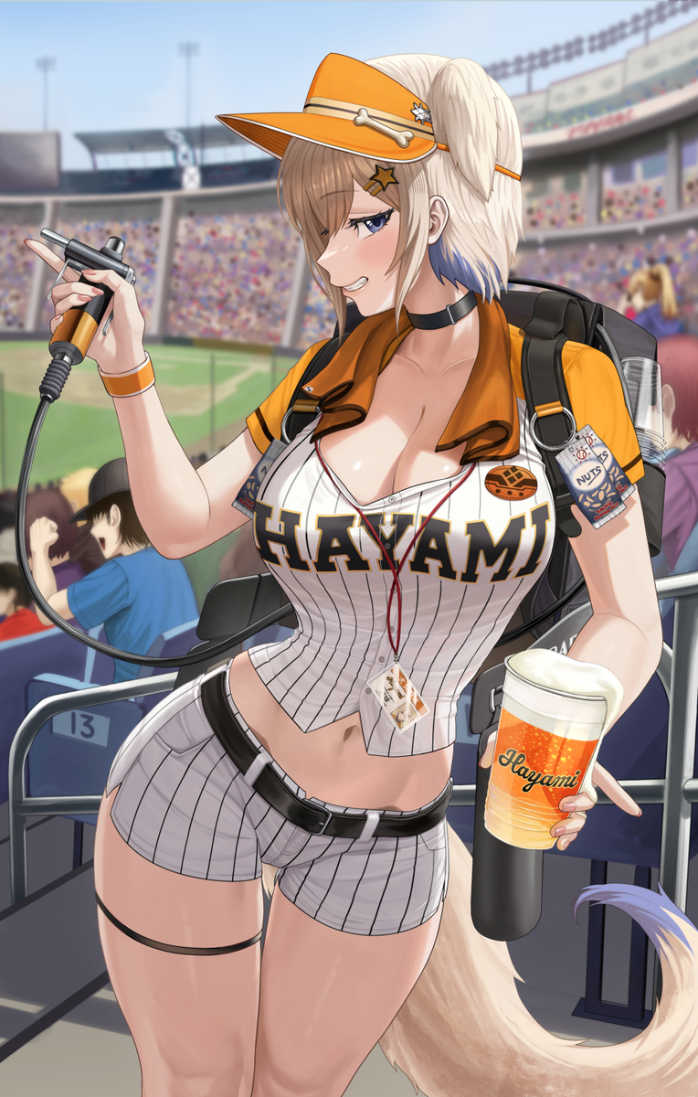 This is a pixiv picture whose title is 🐶⚾️.