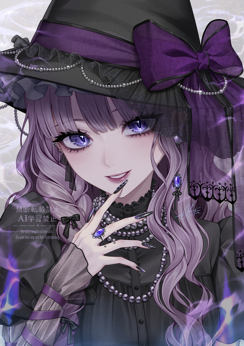 This is a pixiv picture whose title is 💜Halloween🦇✧˖°.