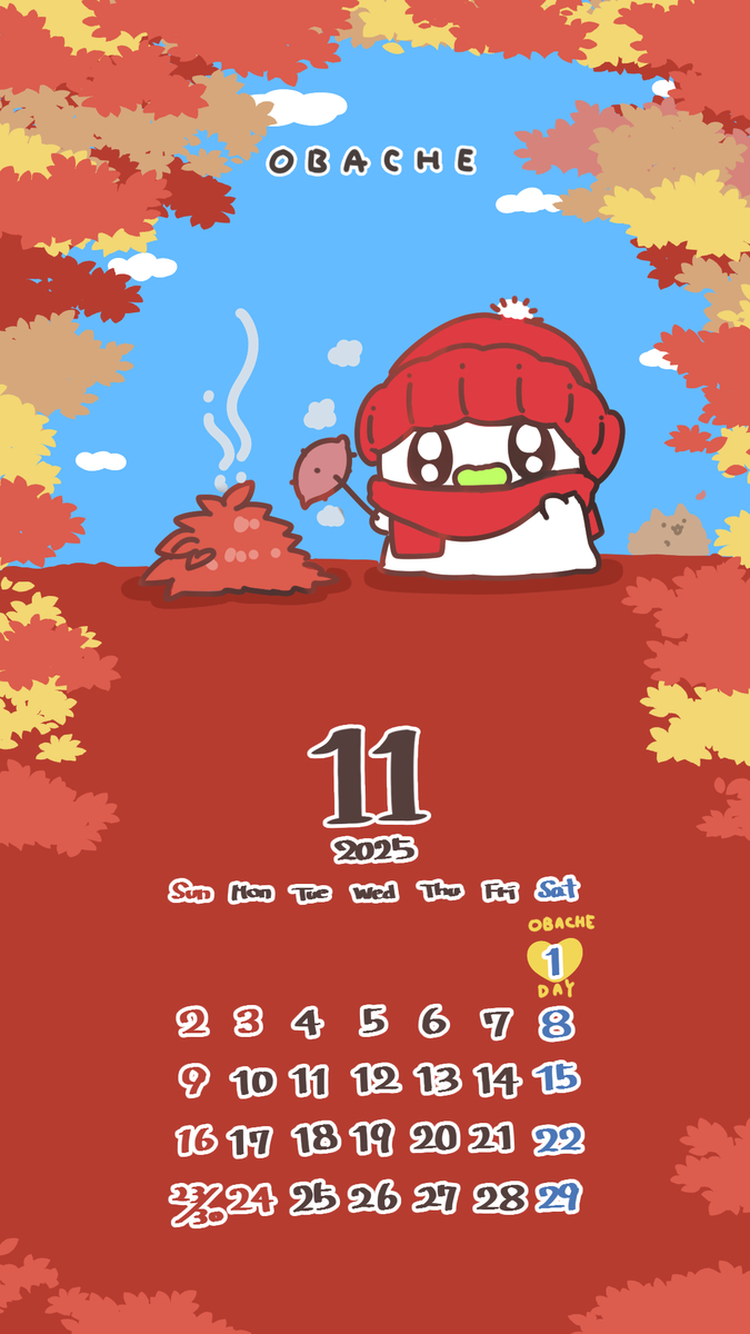 This is a pixiv picture whose title is 11月のカレンダー.