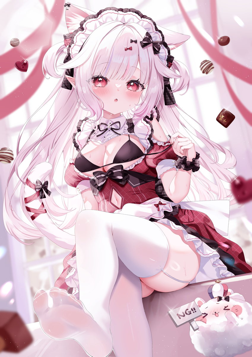 This is a pixiv picture whose title is 〖 Skeb 〗 眞白かのん様.