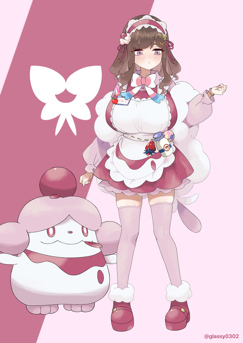 This is a pixiv picture whose title is ペロリーム衣装りんご.