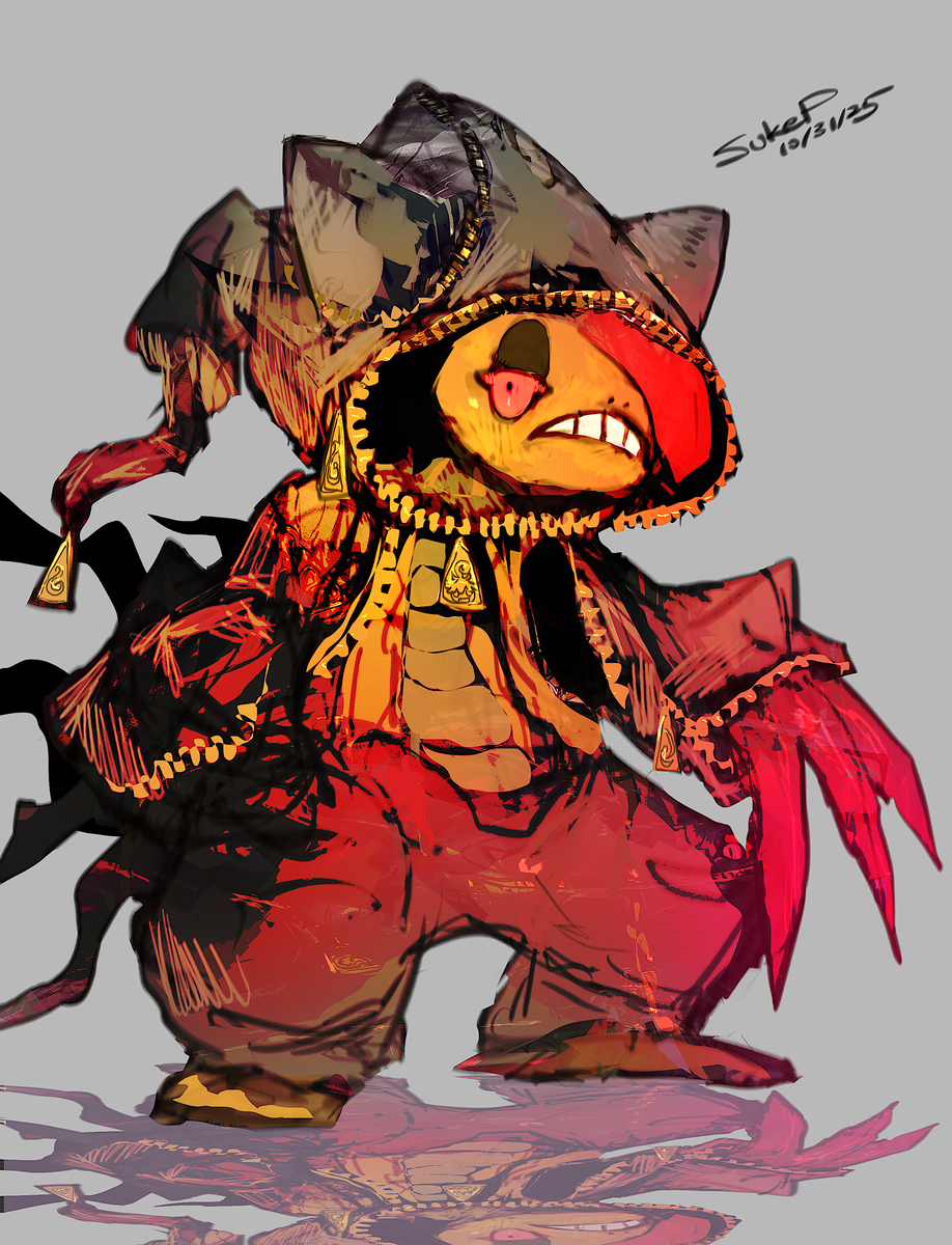 This is a pixiv picture whose title is メガズルズキン（ハロウィン仮装）.