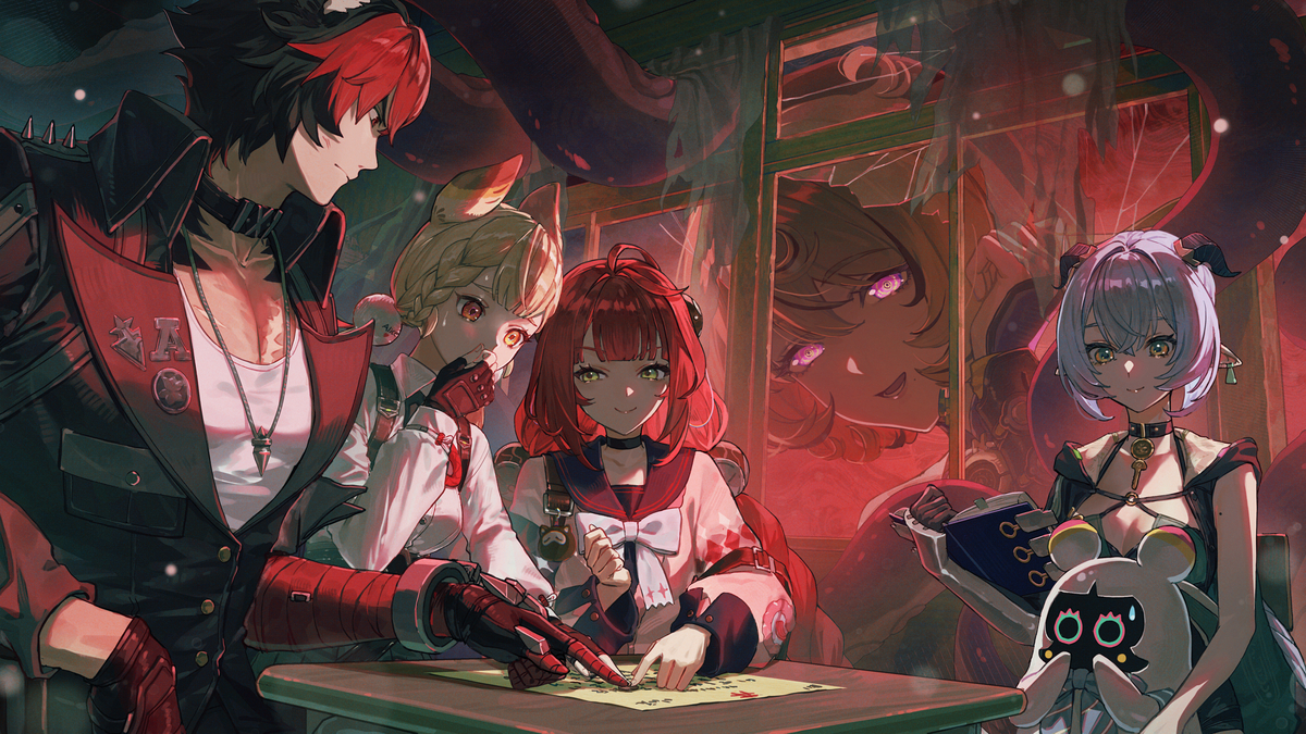 This is a pixiv picture whose title is 怪啖屋の怪談.