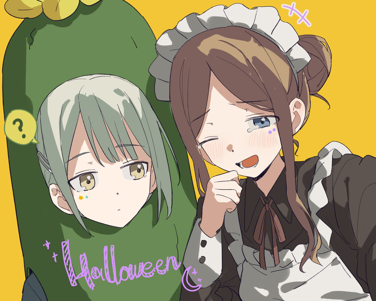 This is a pixiv picture whose title is 🥒🎃.