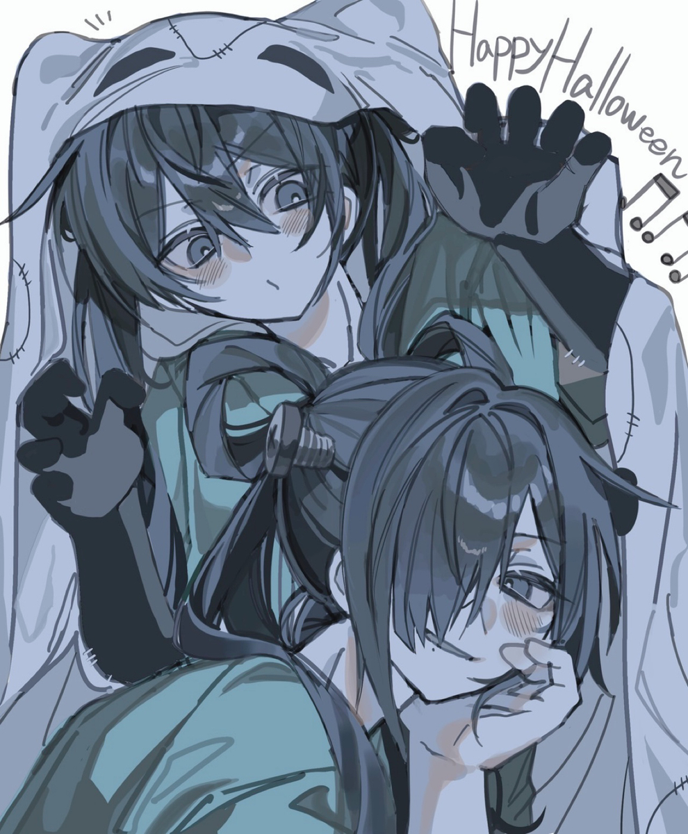 This is a pixiv picture whose title is 🎃🎃🎃.