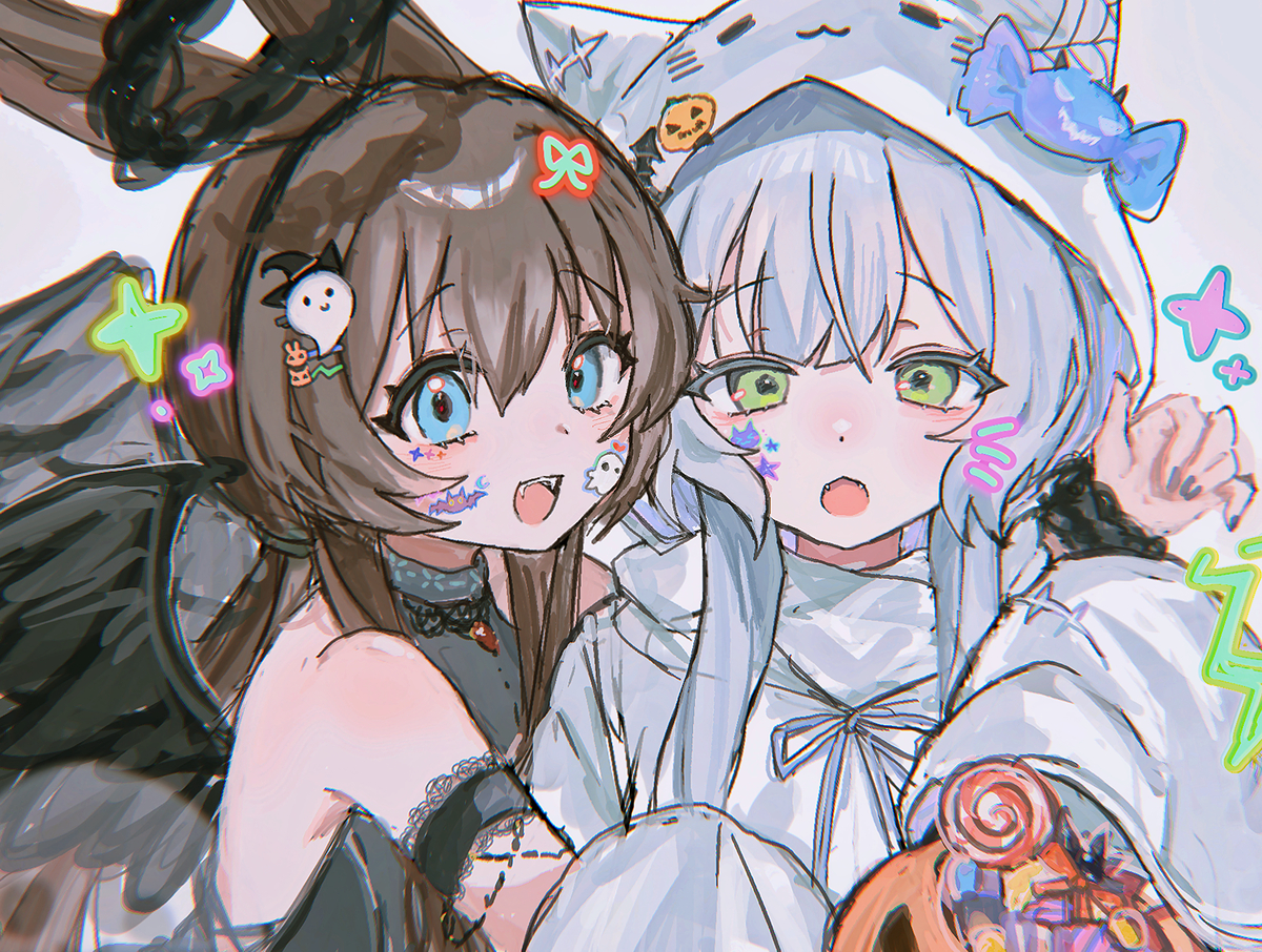 This is a pixiv picture whose title is Trick or treat.