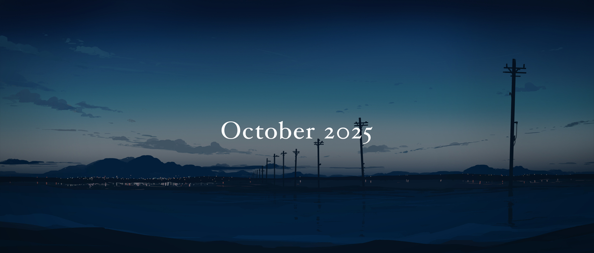This is a pixiv picture whose title is October 2025.